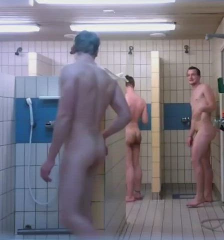gay group shower gif