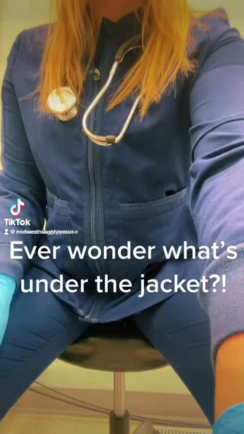 Ever wonder what’s underneath a nurses scrubs?