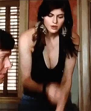 Alexandra Daddario is used to giving a head