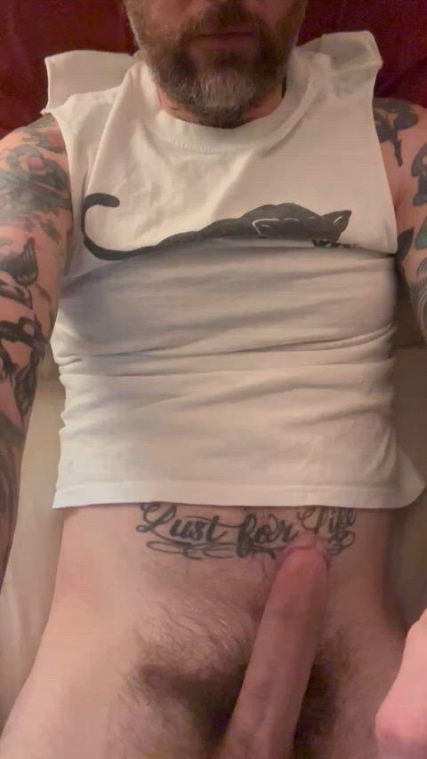 big balls big dick penis tattoo gif