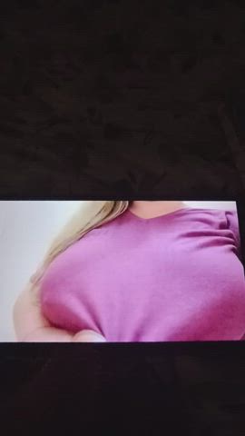 cum on tits jerk off tribute gif