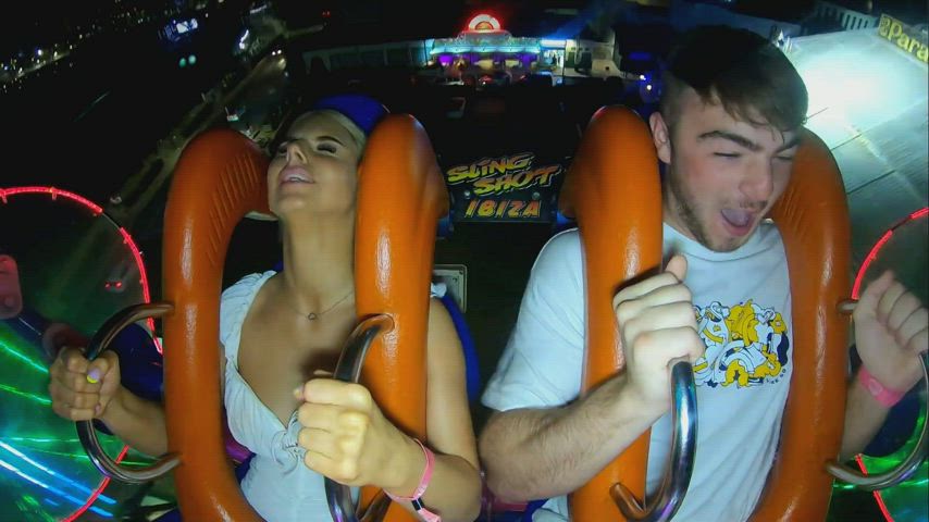 Slingshot ride orgasm