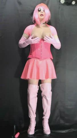 Can I be your pink sissy doll?