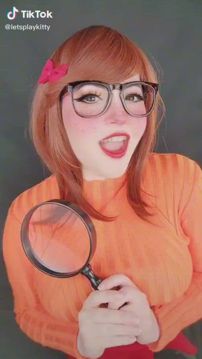 Big Tits Brown Eyes Brunette Cosplay Dancing Geek Girls Glasses Kawaii Girl Nerd