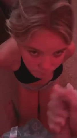 amateur blowjob cute homemade real couple sex tape gif