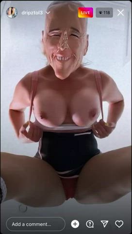 big tits milf mask mom gif