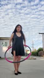 Picked up hula hooping as a quarantine exercise, decided to make it a bit more fun!