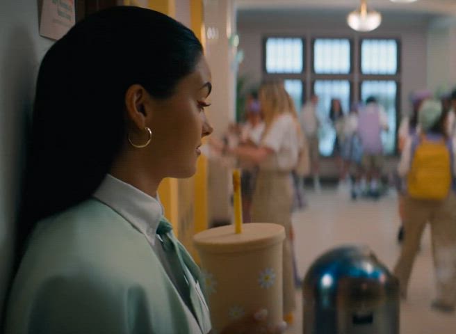 camila mendes celebrity female schoolgirl gif