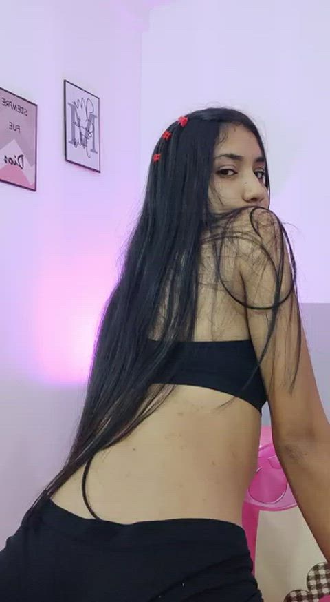 teen teens camgirl webcam sensual latina gif