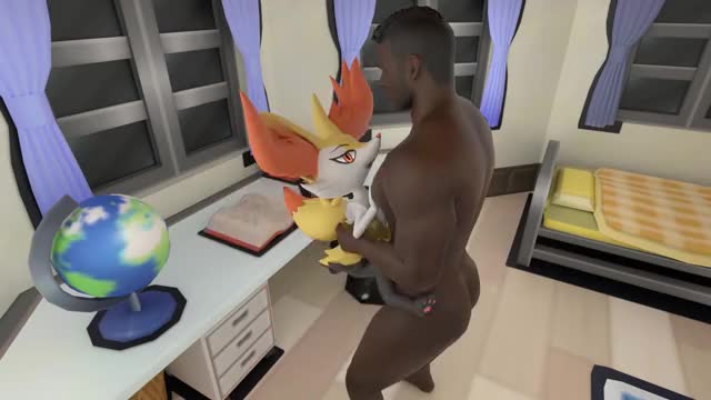 Braixen lifted up