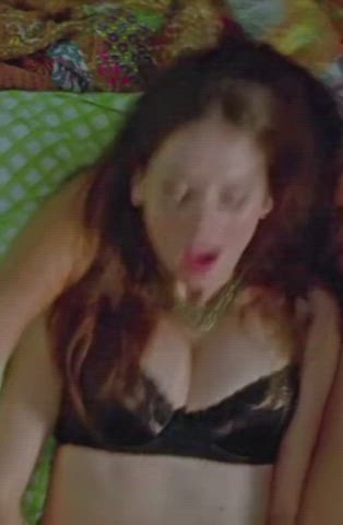 Alison Brie Celebrity Cleavage Underwear Lingerie gif
