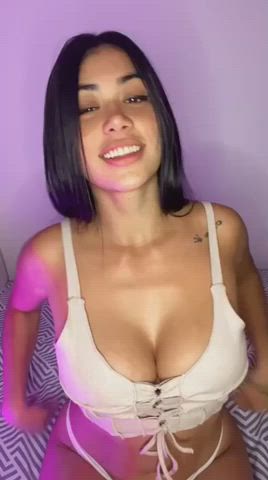 big tits boobs latina gif