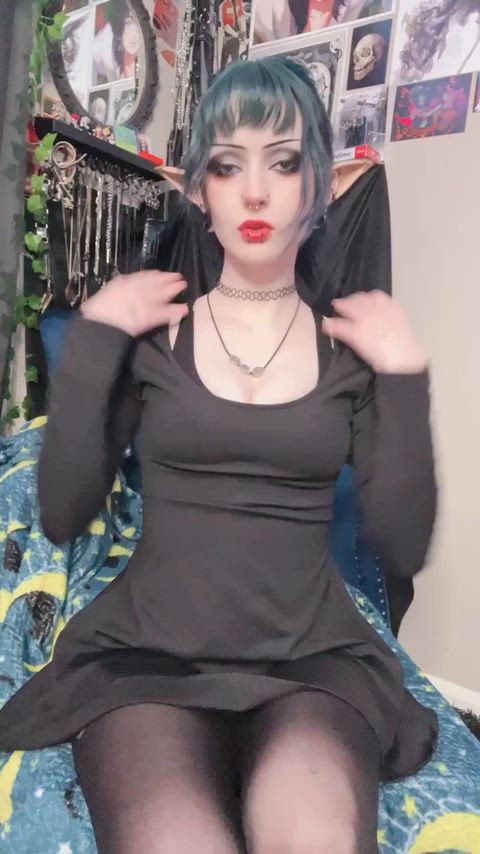 ass big tits boobs goth tits gif