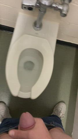 Male Masturbation Solo Toilet gif