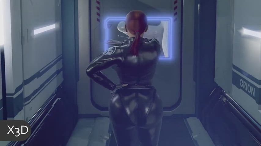 3d animation cleavage huge ass huge tits rule34 scarlett johansson tights gif