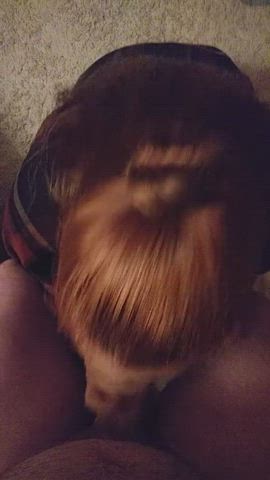 Blowjob Pawg Redhead gif