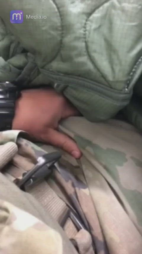 gay jerk off military gif