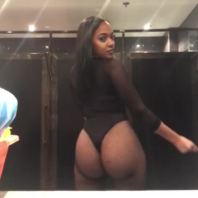 booty in the bathroom