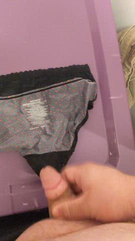 Cumshot Masturbating Panties gif