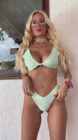 blonde brazilian model gif