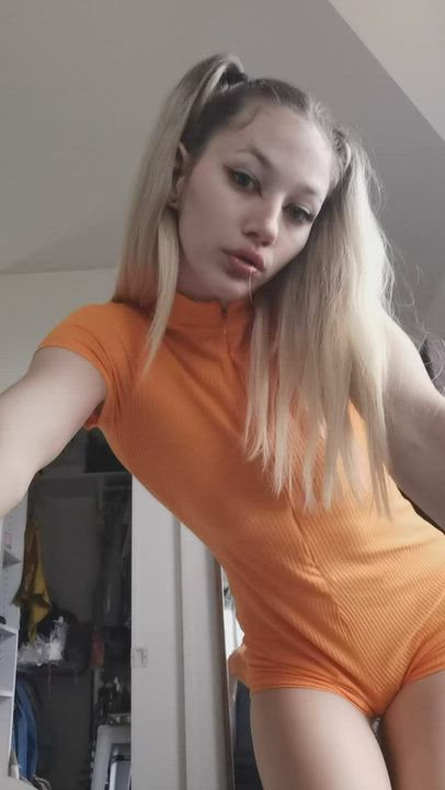 18 Years Old Ass Babe Booty Shorts Tease Teen TikTok gif