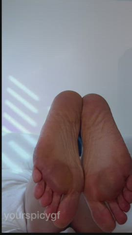 Feet taste different on the bed. Who is adventurous enough to lick them clean?