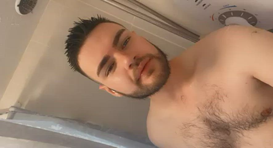 balls cock shower gif