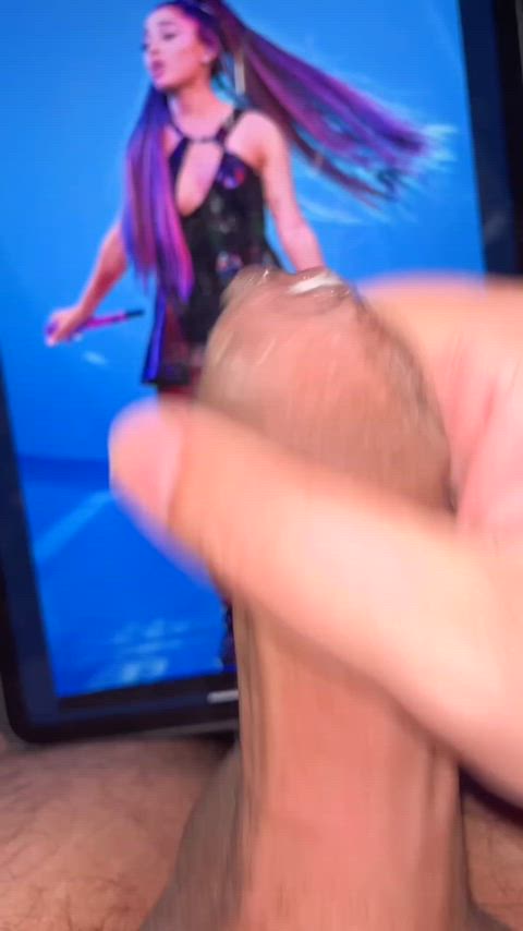 ariana grande boots cum cumshot tribute cum-tributes gif