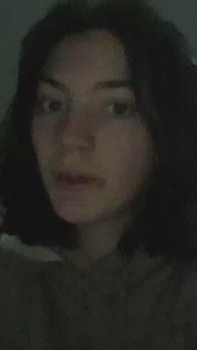 Brunette Emo TikTok gif