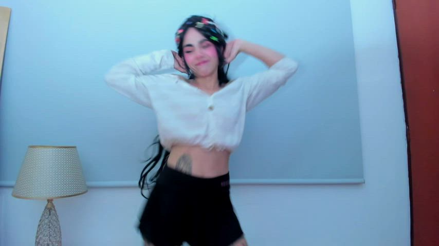 bongacams camsoda cosplay cute dancing slim small tits stripchat teen gif