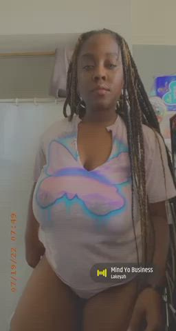 Ebony NSFW OnlyFans Thick TikTok Tits gif