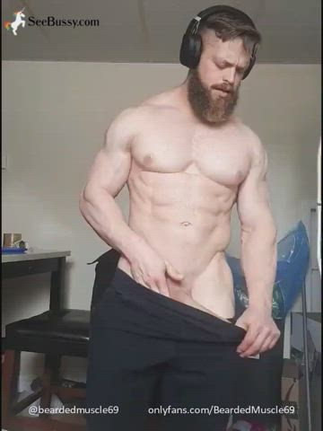 big dick cock homemade muscles uncut gif