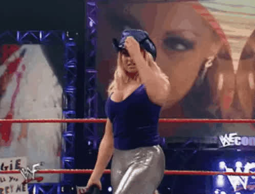 blonde canadian trish stratus gif