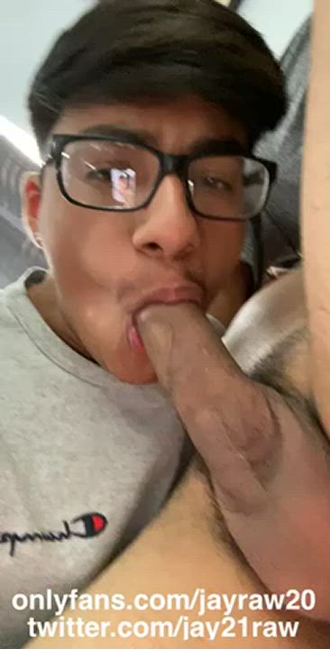 Sucking on my homies cock