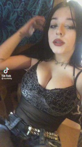 Big Tits Goth TikTok gif