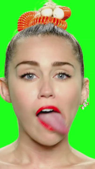 celebrity jerk off miley cyrus tribbing tribute gif