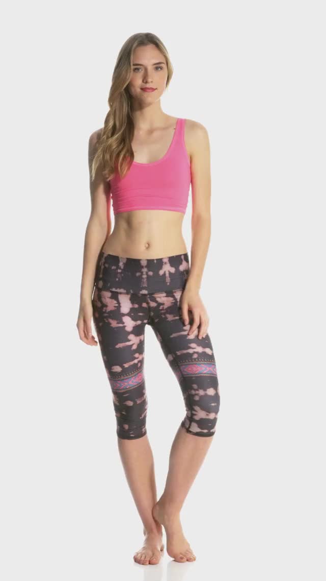 Teeki Dolly Pink Lover Yoga Crop Tank