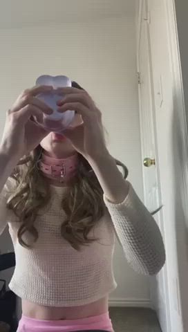 blowjob deepthroat sissy slut gif