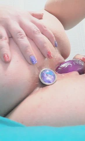 bbw masturbating submissive toys gif