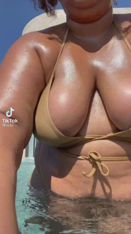 BBW Big Tits Celebrity Chubby Ebony MILF SBBW Solo Thick gif