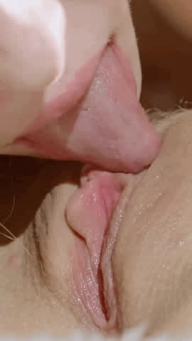 clit close up pussy eating pussy licking gif