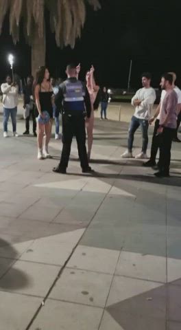 Caught Latina Police Public gif