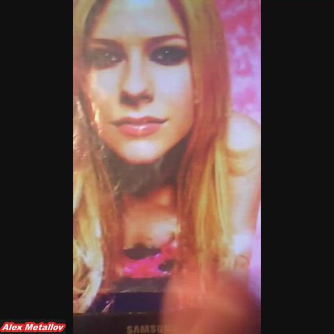 avril lavigne big dick cock cum cumshot jerk off male masturbation masturbating moaning