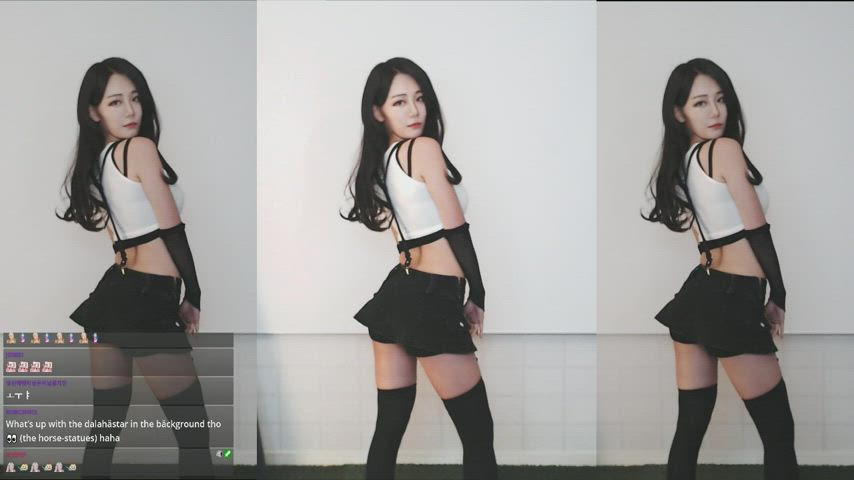 Asian Cosplay Cute Dancing Korean Model gif
