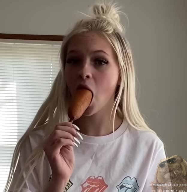 Jordyn Jones - Corn Dog close up