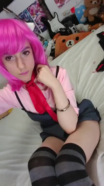 bright magenta cosplay