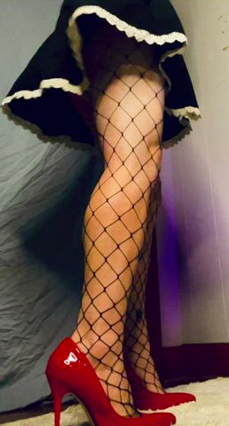 crossdressing fishnet sissy slut femboys gif