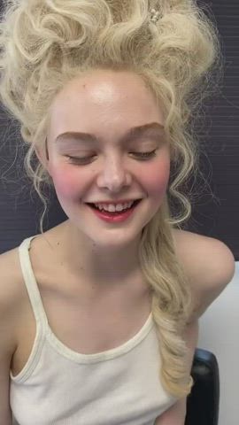 Elle Fanning Nipples Puffy gif