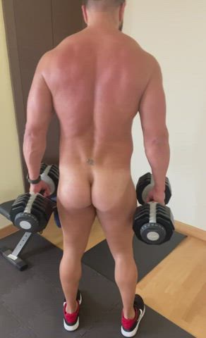 Ass Nude Workout gif