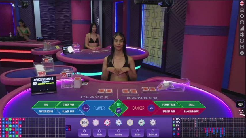 Sexy Live Bikini Dealers | Online Baccarat